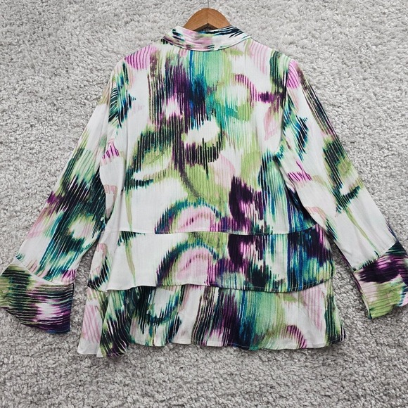 Habitat‎ Clothes Womens Shirt Small Colorful Watercolor Lightweight Coastal - Picture 8 of 12